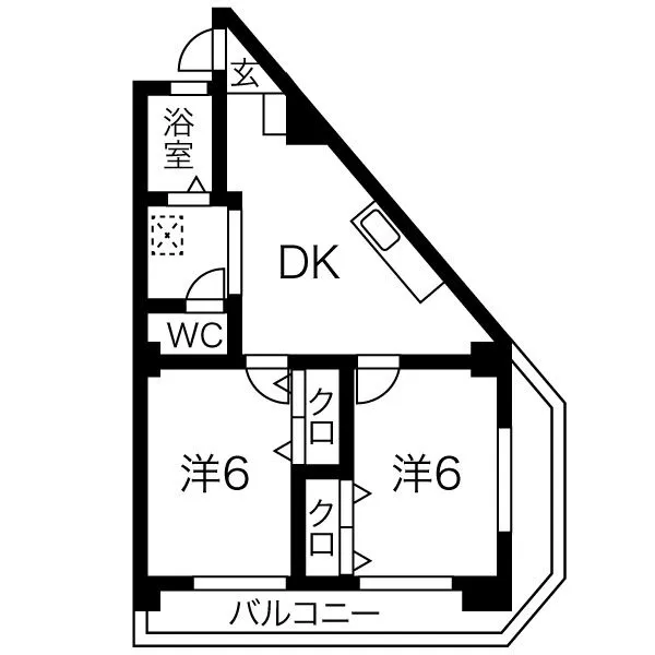 ニューフジマンション：間取り図