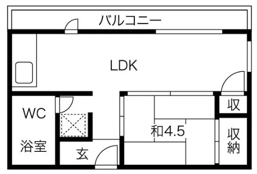 フロントフィールド長居東：間取り図