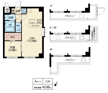 スプランディッド甲子園：Aタイプ