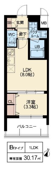 スプランディッド中之島DUE：Brタイプ