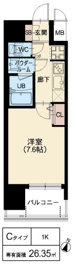 スプランディッド中之島DUE：Cタイプ