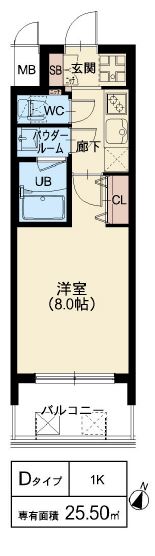 スプランディッド中之島DUE：Dタイプ