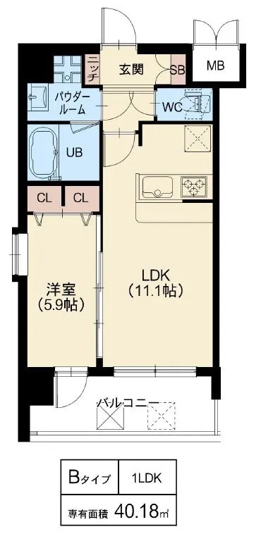 スプランディッド梅田北：Bタイプ