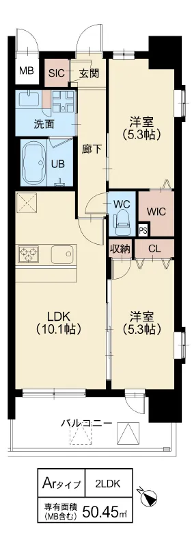 スプランディッド中百舌鳥：Arタイプ