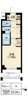 DOUBLE NINE RESIDENCE TENNOJIMINAMI：A2タイプ