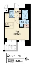 DOUBLE NINE RESIDENCE TENNOJIMINAMI：C1タイプ