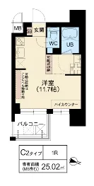 DOUBLE NINE RESIDENCE TENNOJIMINAMI：C2タイプ