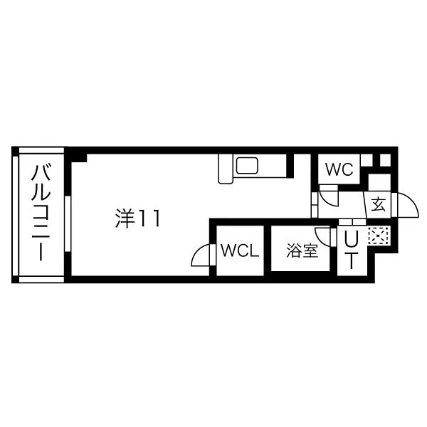 Dolce Vita 新大阪：間取り（ワンルーム）