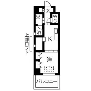 ARROW FIELDS貮番館：間取り