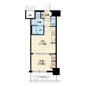 スプランディッド新大阪キャトル：間取り