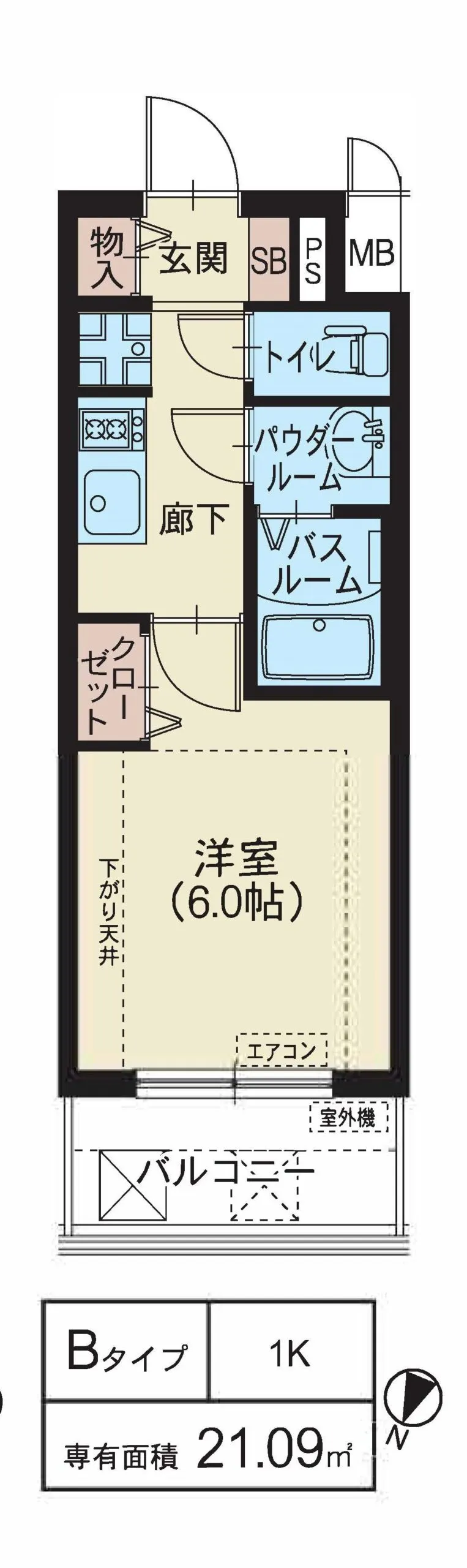 スプランディッド新大阪WEST：Bタイプ