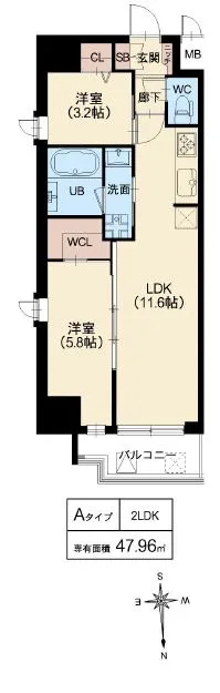 スプランディッド堀江：Aタイプ