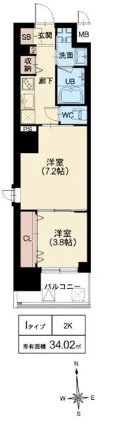 スプランディッド堀江：Iタイプ
