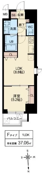 スプランディッド堀江：Fタイプ