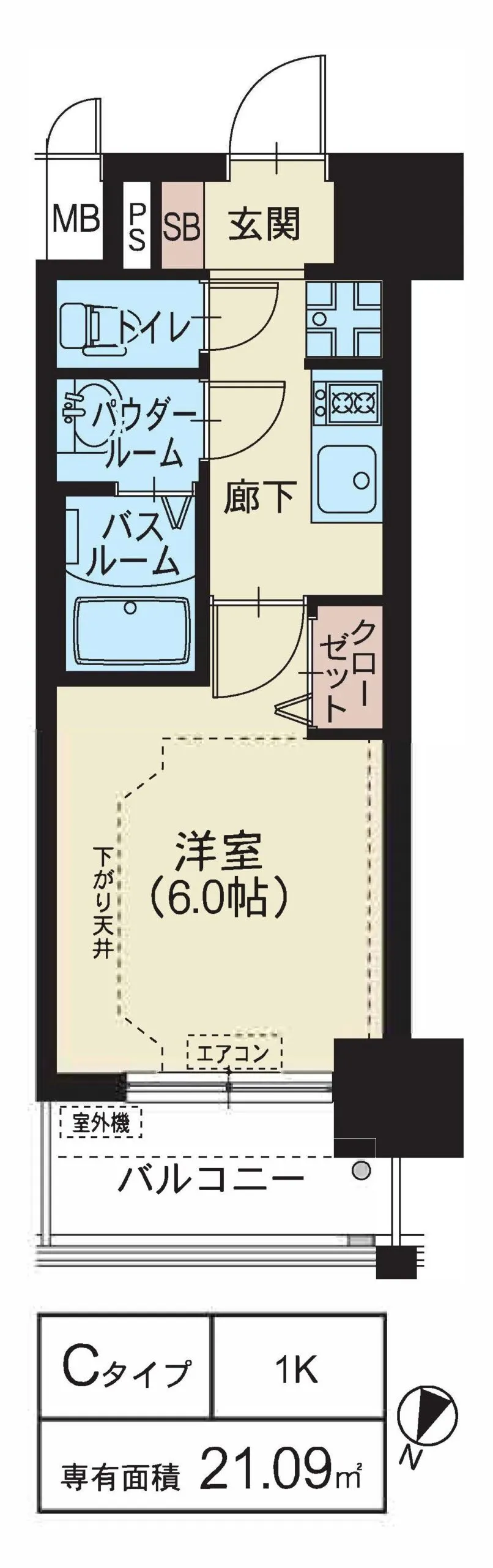 スプランディッド新大阪WEST：Cタイプ