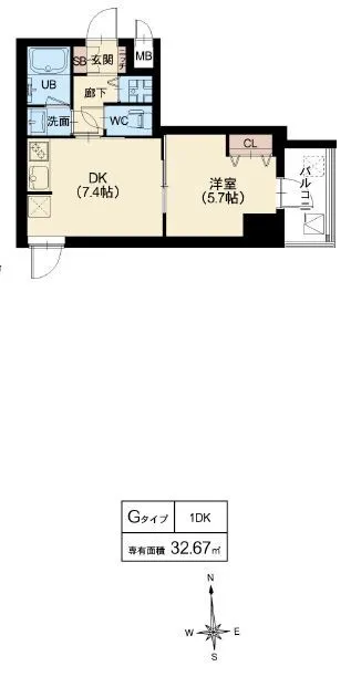 スプランディッド堀江：Gタイプ