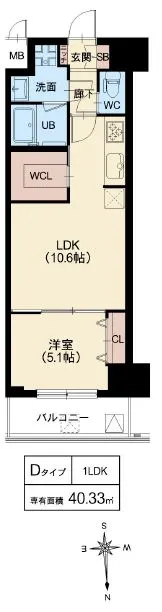 スプランディッド堀江：Dタイプ
