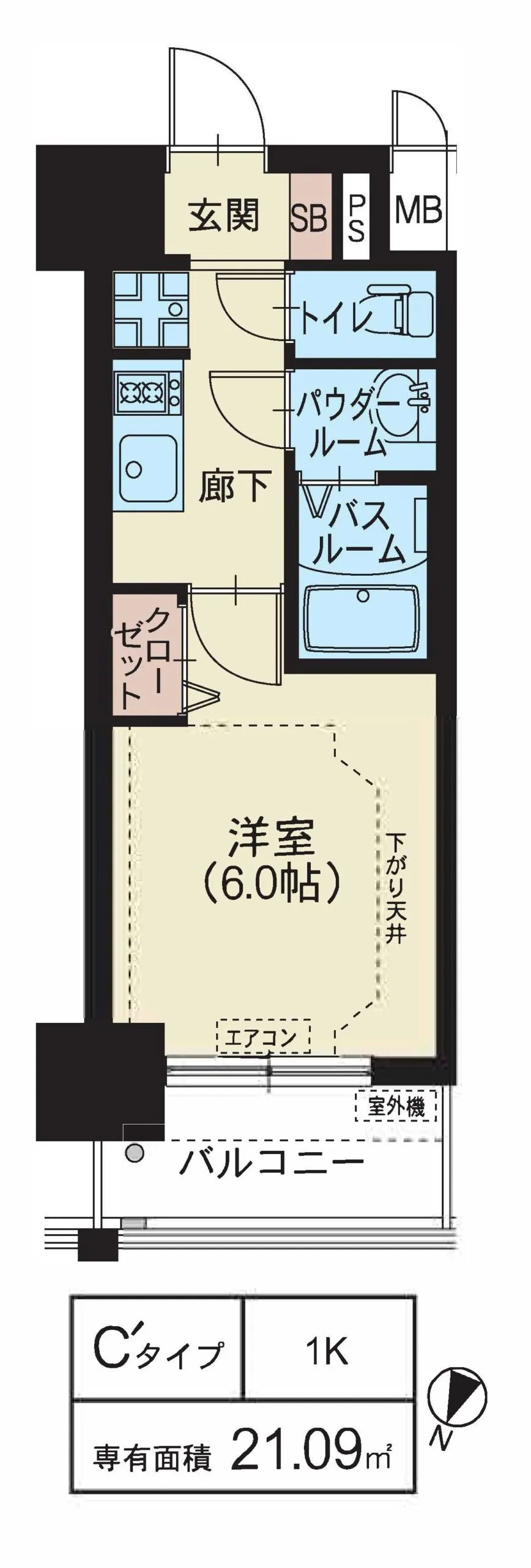 スプランディッド新大阪WEST：C'タイプ