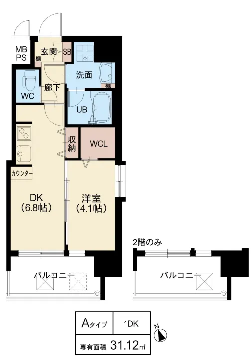 スプランディッド天王寺Ⅲ：Aタイプ