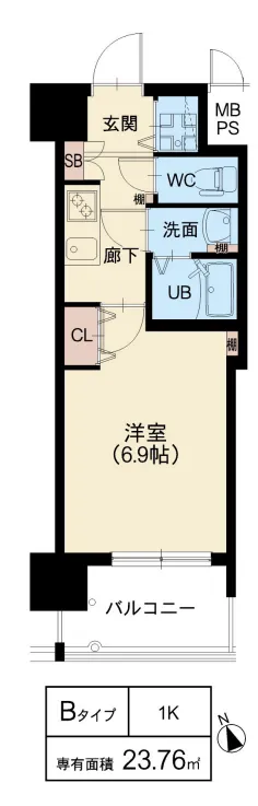 スプランディッド天王寺Ⅲ：Bタイプ