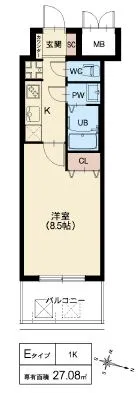 スプランディッド京橋EAST：Eタイプ