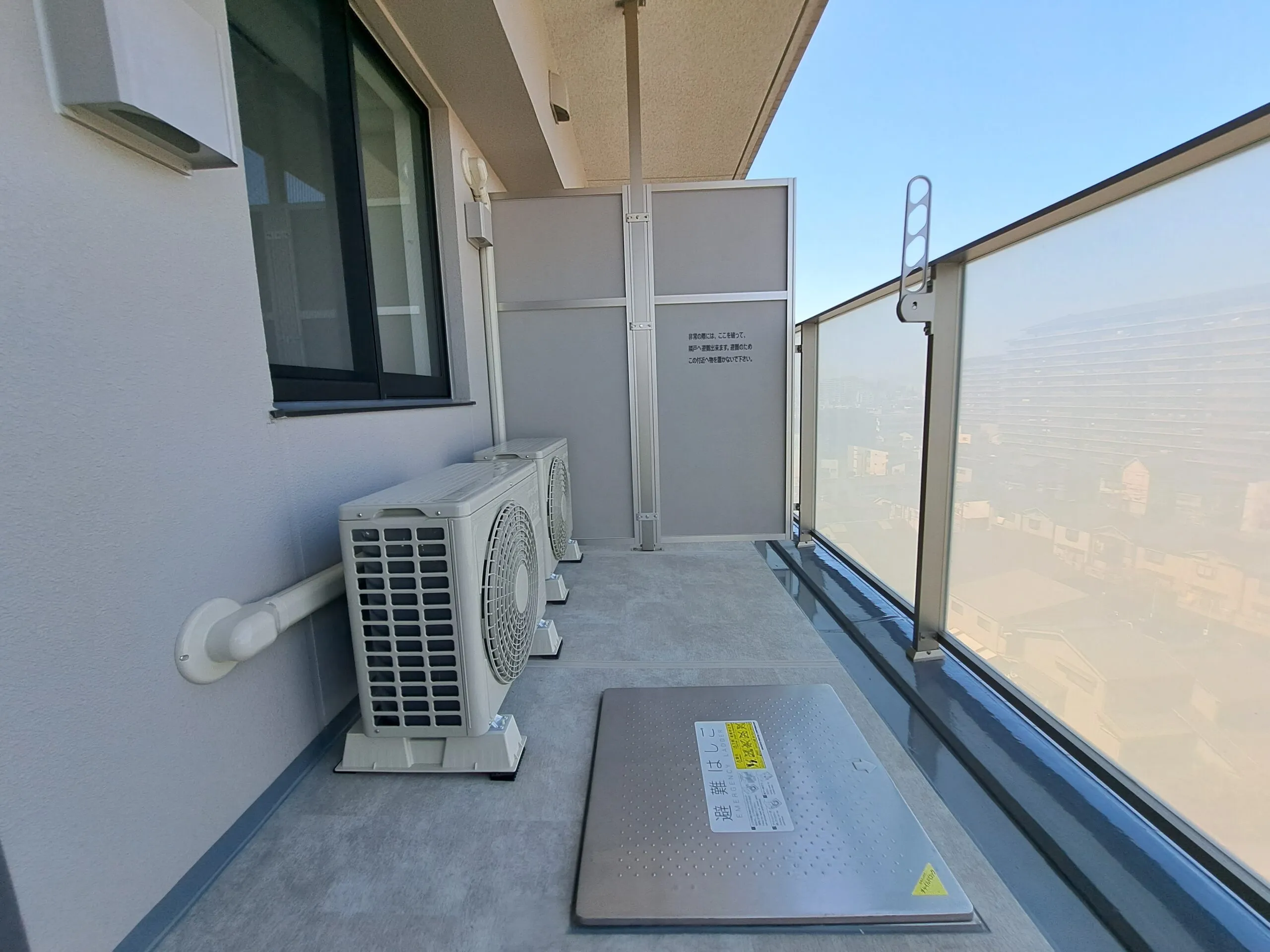 スプランディッド京橋EAST：バルコニー