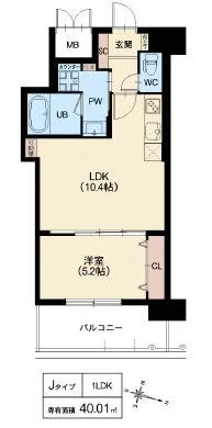 スプランディッド京橋EAST：Jタイプ