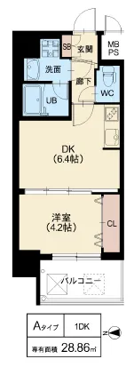 スプランディッド高井田：Aタイプ