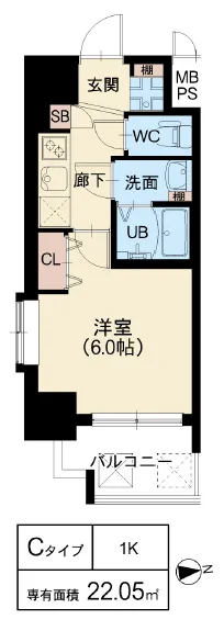 スプランディッド阿倍野：Cタイプ