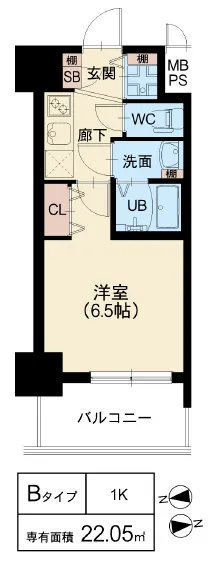 スプランディッド阿倍野：Bタイプ