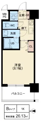 スプランディッド高井田：Bタイプ