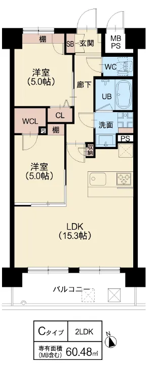 スプランディッド難波WESTⅢ：Cタイプ