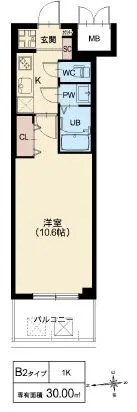 スプランディッド京橋EAST：B2タイプ