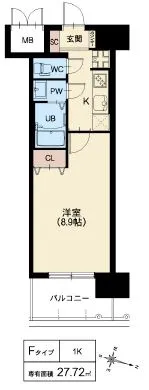 スプランディッド京橋EAST：Fタイプ