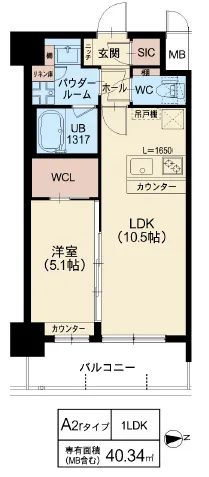 スプランディッド江坂Ⅲ：A2rタイプ
