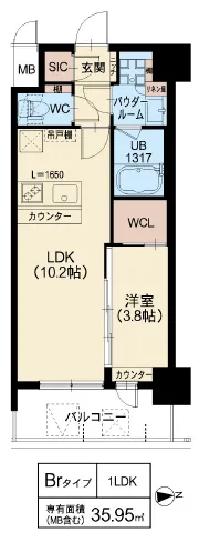 スプランディッド江坂Ⅲ：Brタイプ