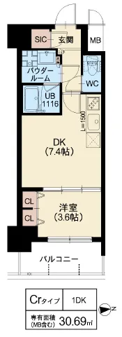 スプランディッド江坂Ⅲ：Crタイプ