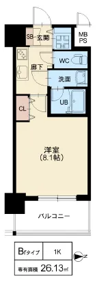スプランディッド高井田：スプランディッド高井田：Brタイプ