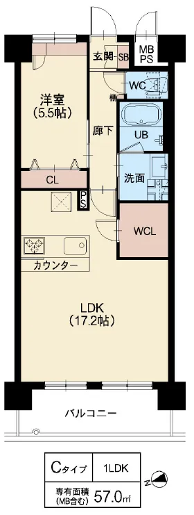 スプランディッド難波WESTⅡ：Cタイプ