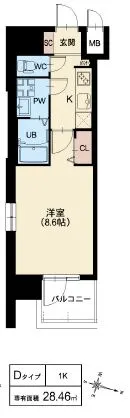 スプランディッド京橋EAST：Dタイプ