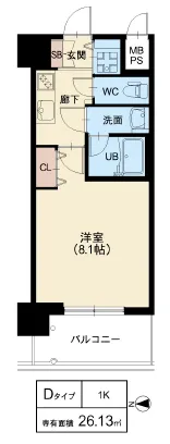 スプランディッド高井田：Dタイプ