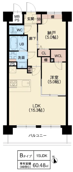スプランディッド難波WESTⅢ：Bタイプ