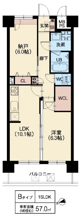 スプランディッド難波WESTⅡ：Bタイプ