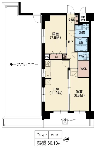 スプランディッド難波WESTⅡ：Dタイプ
