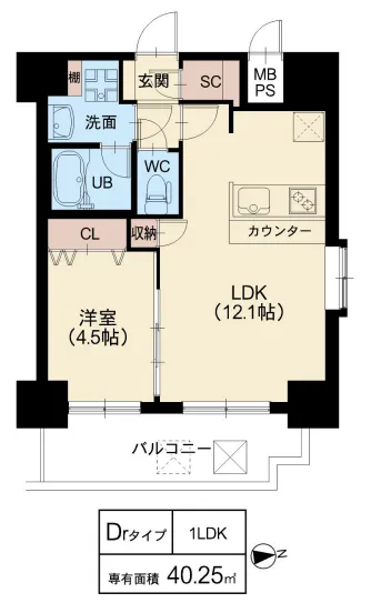 スプランディッド阿倍野：Drタイプ