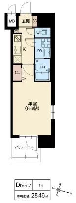 スプランディッド京橋EAST：Drタイプ