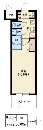 スプランディッド京橋EAST：B1タイプ