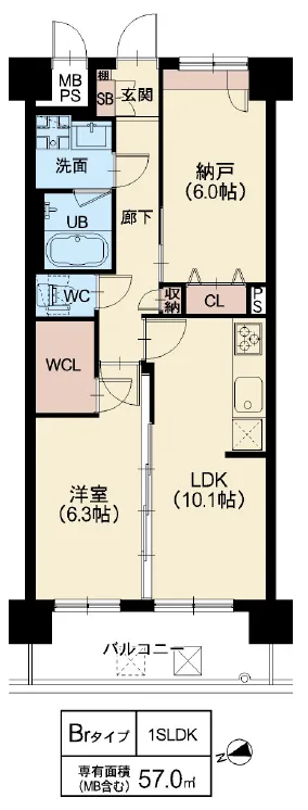 スプランディッド難波WESTⅡ：Brタイプ