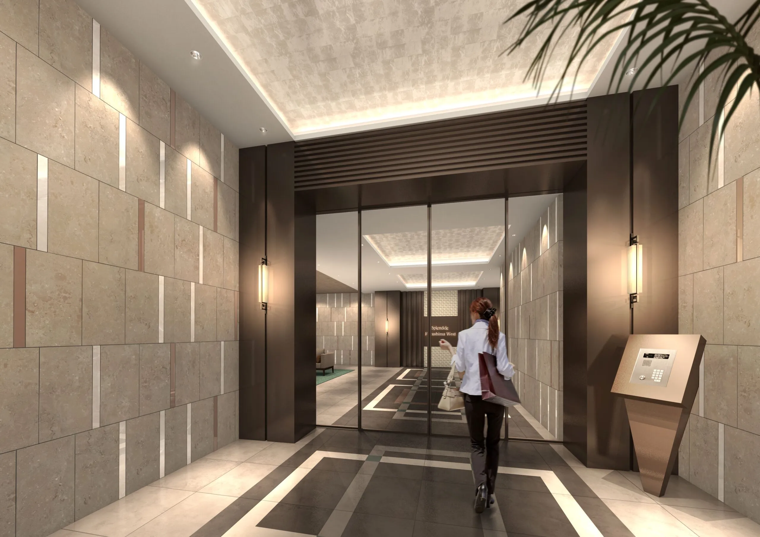 スプランディッド福島WEST：エントランス