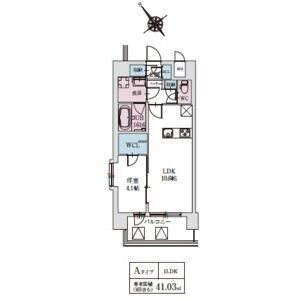 LA GRACE SENBAYASHI：間取り図（Aタイプ）
